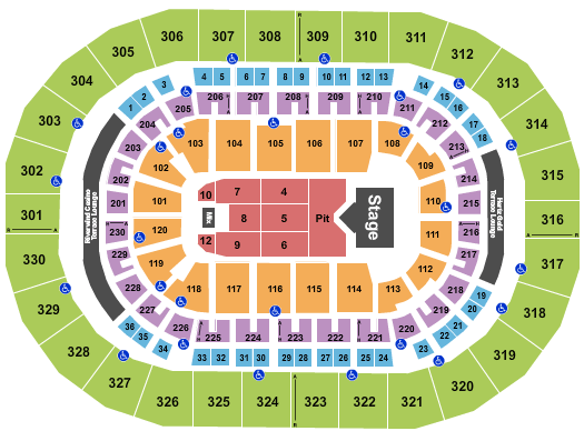 Paycom Center Cody Johnson Seating Chart